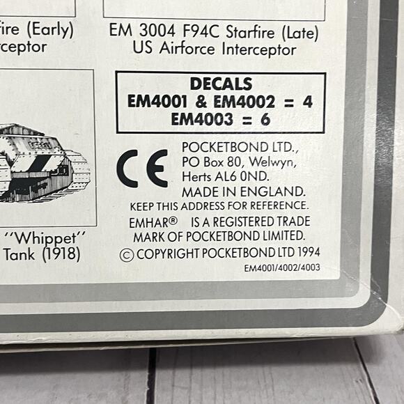 Emhar MkIV Female WWI Heavy Battle Tank Plastic Model Kit 1:35 EM4002 Imcomplete - Picture 6 of 11